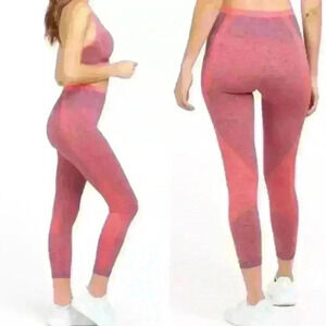 Spanx Look At Me Now Seamless Sculpt Legging Spacedye Coral Punch Medium NWT